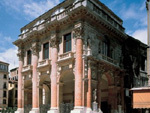 Vicenza. The unfinished Palazzo del Capitaniato by Palladio is in Piazza dei Signori, opposite of the Basilica