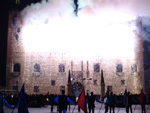 Partita a scacchi di Marostica. L�incendio del castello � uno dei momenti pi� suggestivi ed emozionanti